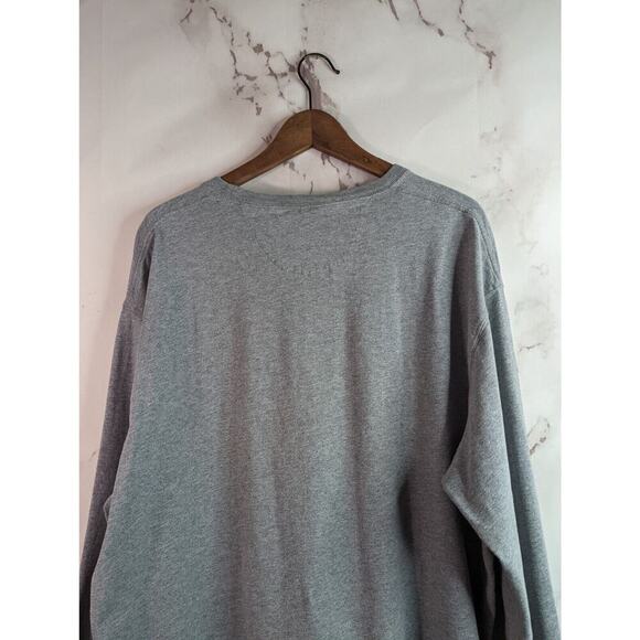 Duluth Trading T Shirt Mens XL Long Sleeve Gray Heavyweight Cotton Longtail Crew - Picture 6 of 11